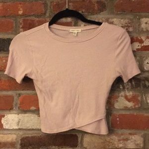 Silence + Noise - Light pink crop top